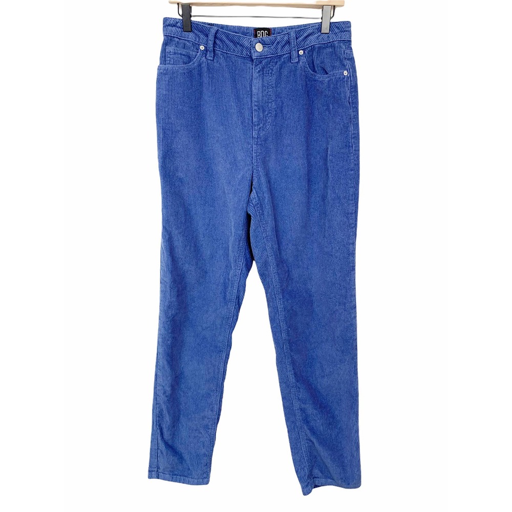 BDG Urban Outfitters High Rise Mom Corduroy Pants Blue Size 29 Straight Leg